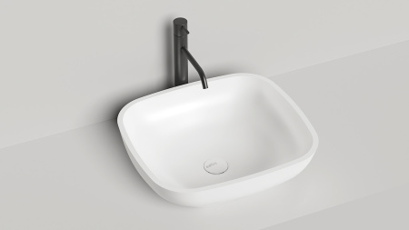 1102108G Раковина накладная Salini GLORIA 08 (S-Sense, глянцевый) 50x45 см